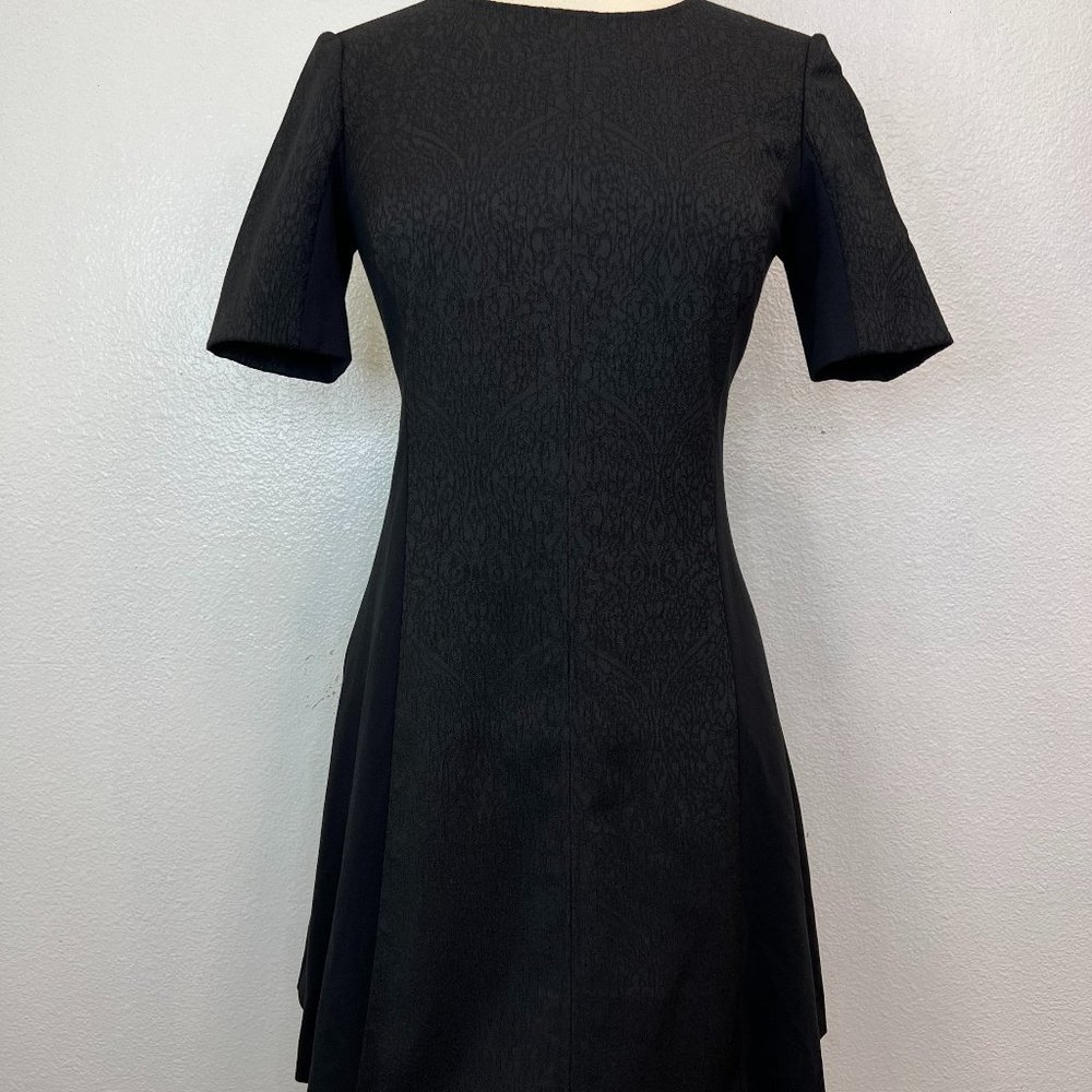 NWT Ava & Aiden Women Black Formal Career Texture Dress Size 4